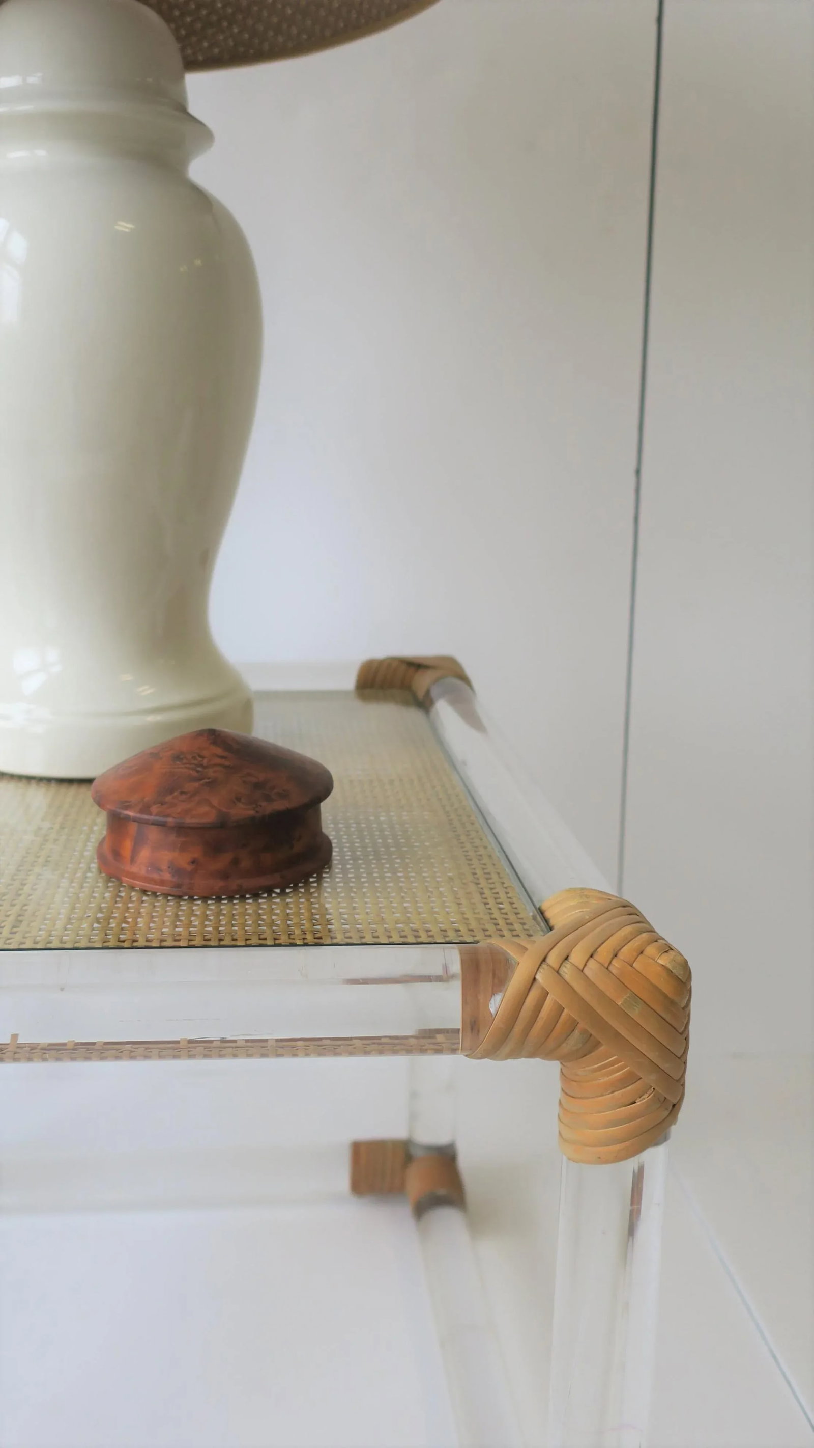 Round Burl Trinket or Jewelry Box - 12