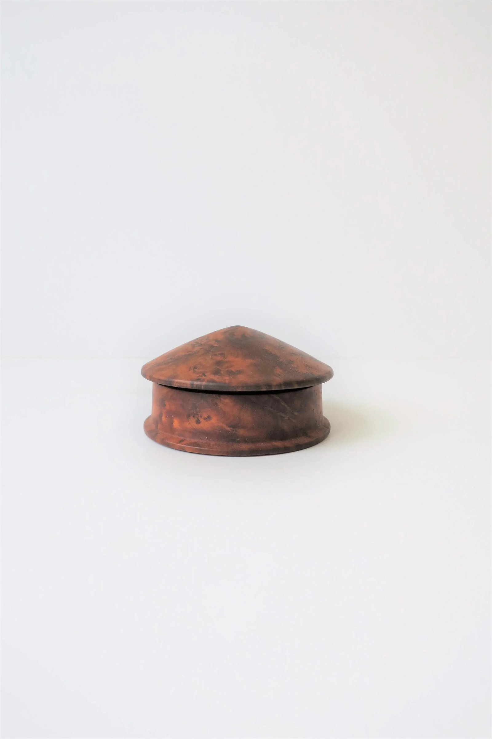 Round Burl Trinket or Jewelry Box - 3
