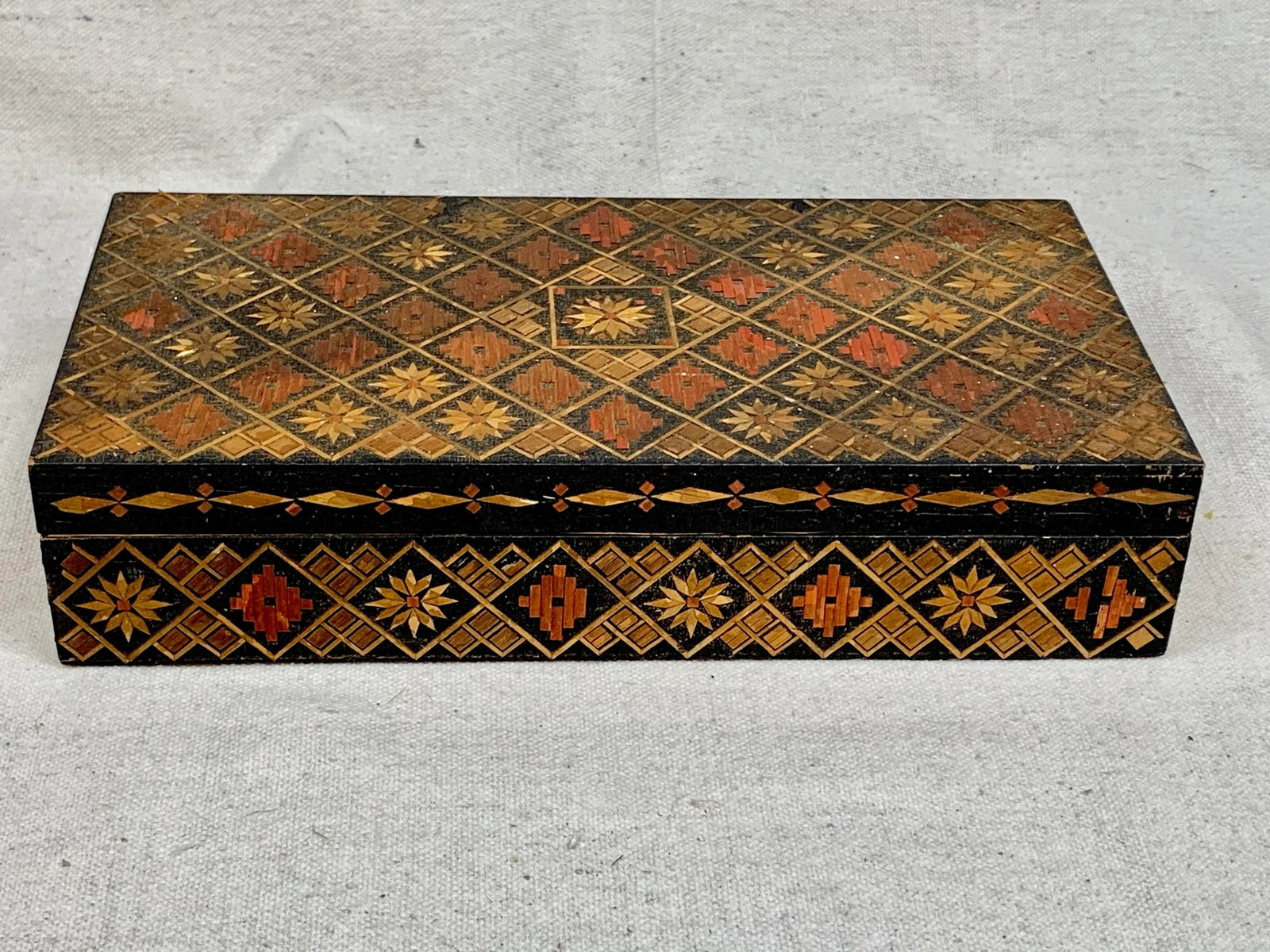Vintage Russian Wooden Box - 2