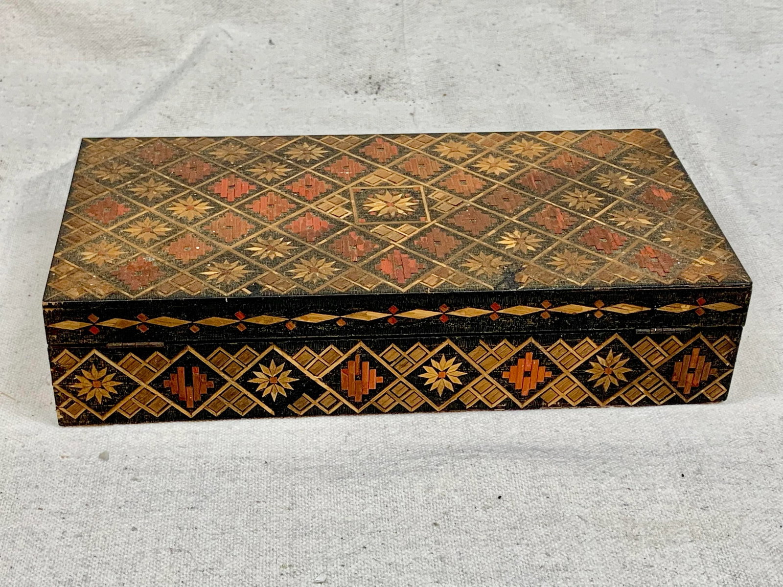 Vintage Russian Wooden Box - 5
