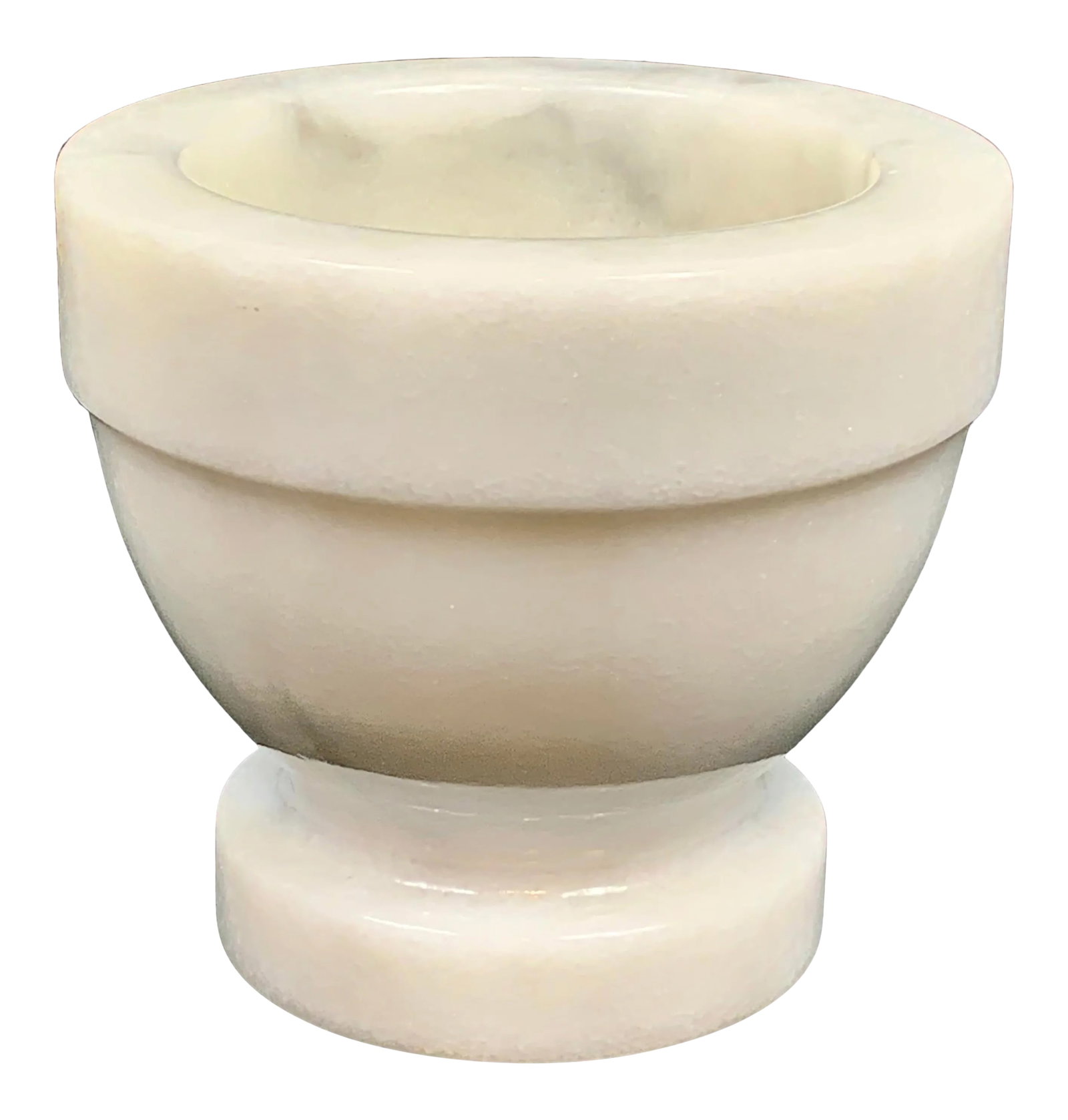 Vintage Marble Decorative Bowl: Lovely vintage marble bowl. Was originally a mortar but I like to use mine with a glass bowl inside as a vase for flowers. Perfect display piece. This is a pre-owned item so please see all pictures