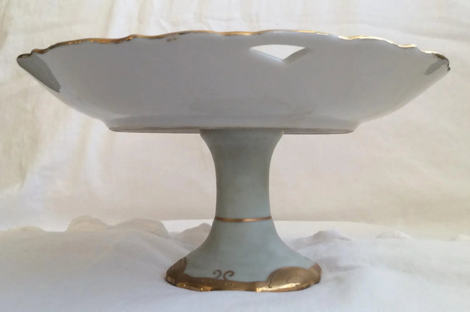 Hand Painted Porcelain Tazza - 3