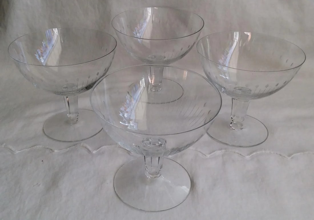 Orrefors Crystal Champagne Glasses - Set of 4 - 2