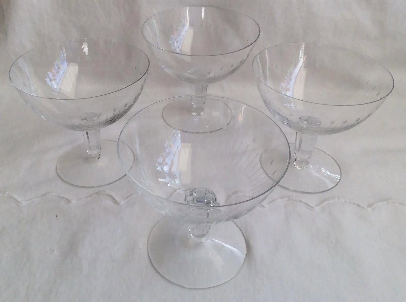 Orrefors Crystal Champagne Glasses - Set of 4 - 7