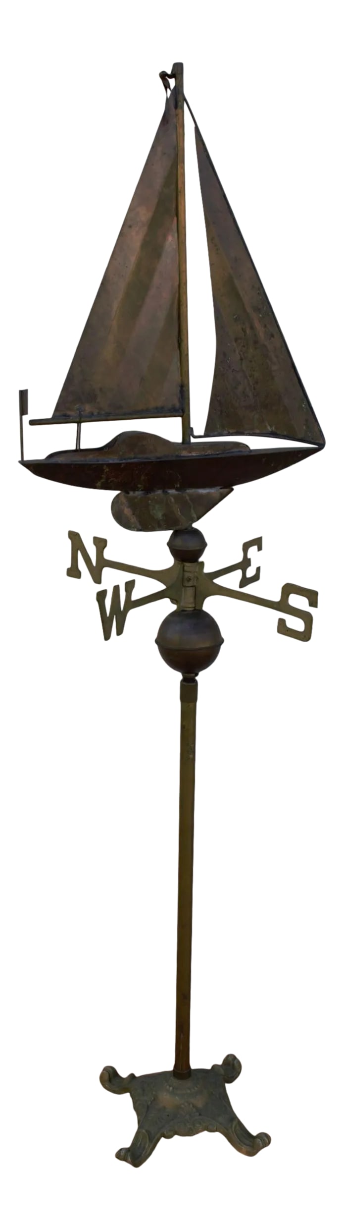 Vintage Copper Boat Weathervane (1 of 13)