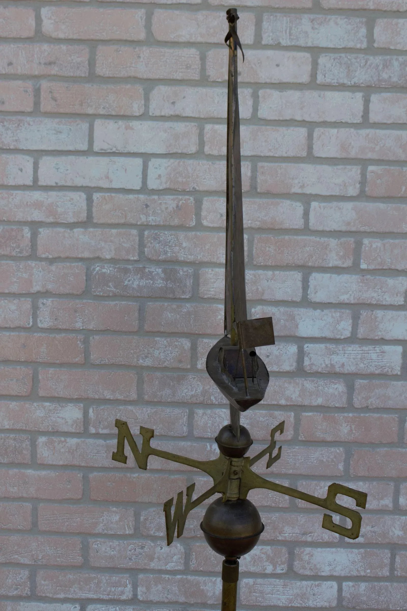 Vintage Copper Boat Weathervane - 5