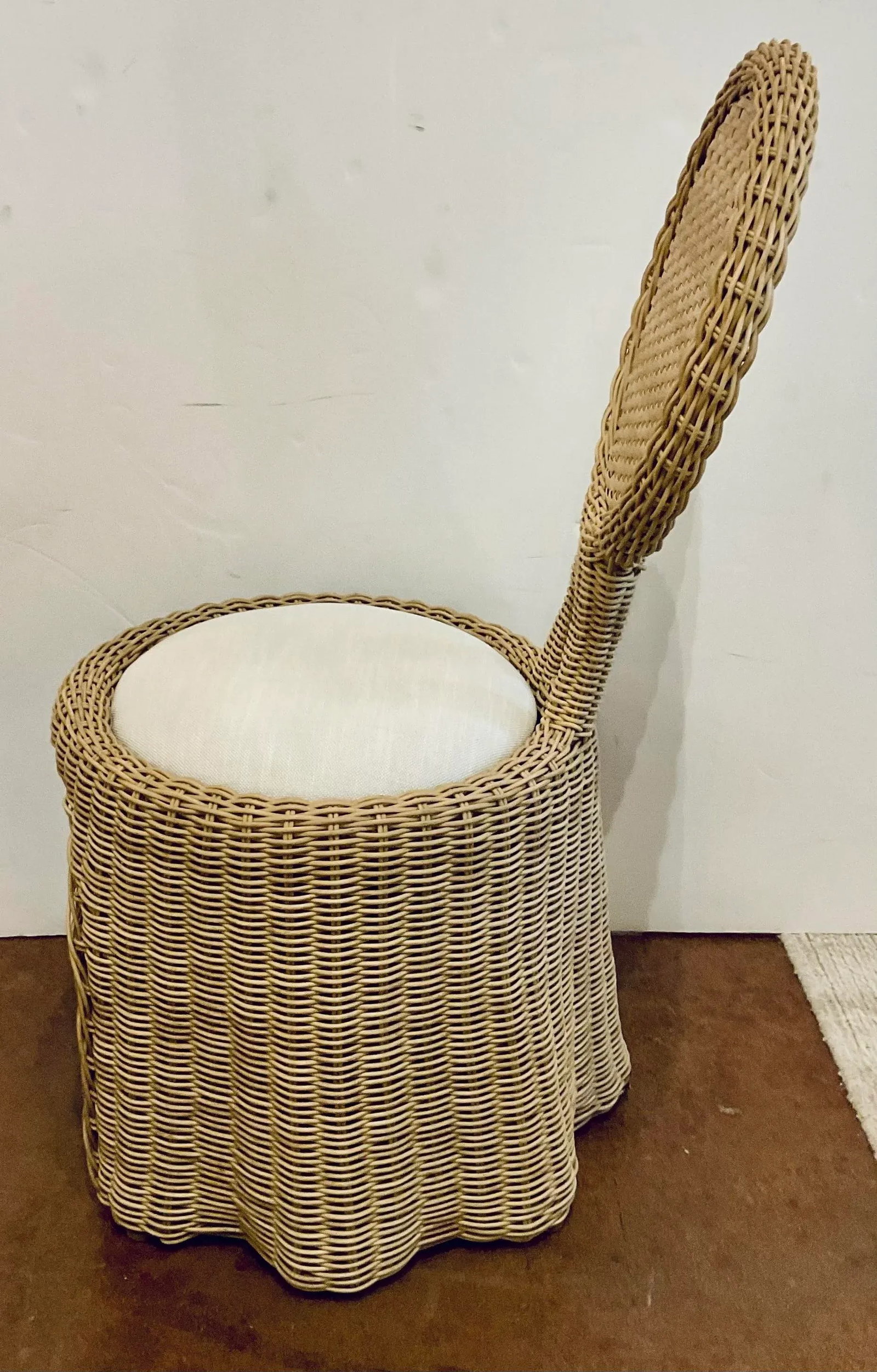 Celerie Kemble for Lane Venture Wicker Rattan Crispin Wave Indoor/Outdoor Dining Table Set - 2
