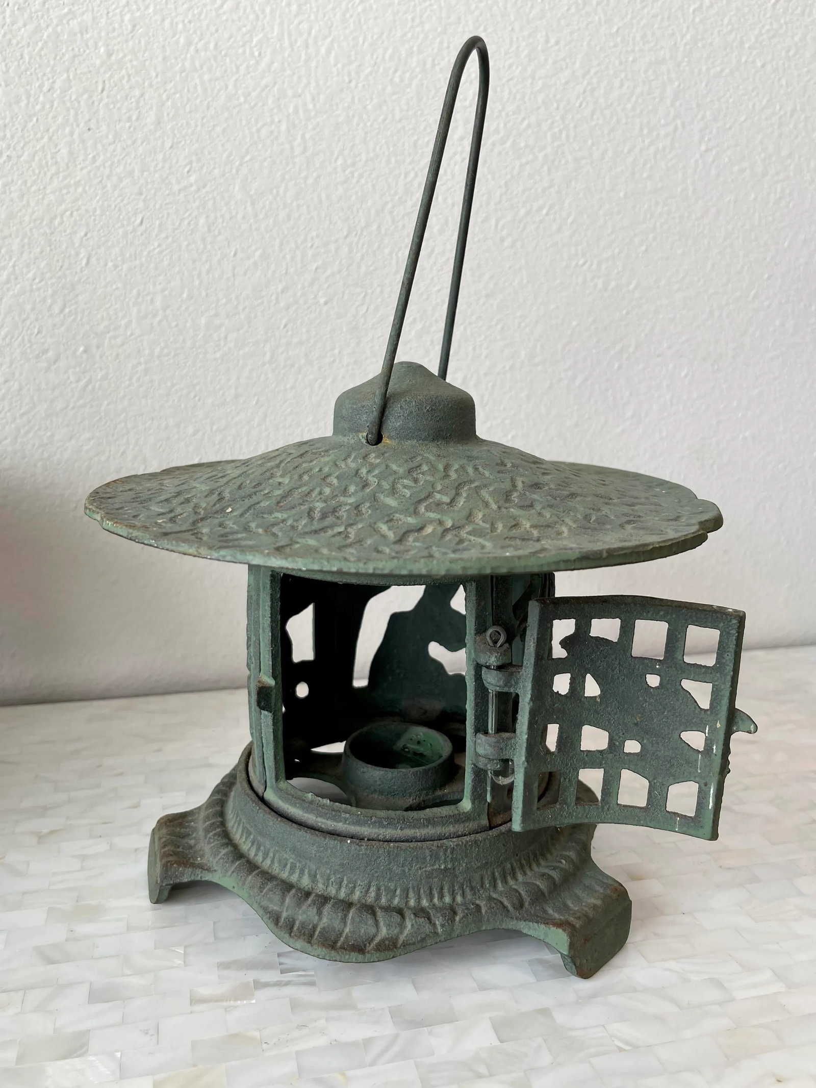 Antique Chinese Cast Iron Pagoda Garden Lanterns - 10