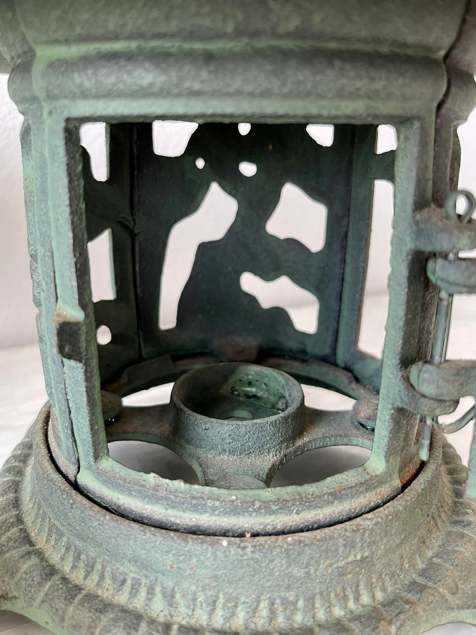 Antique Chinese Cast Iron Pagoda Garden Lanterns - 8