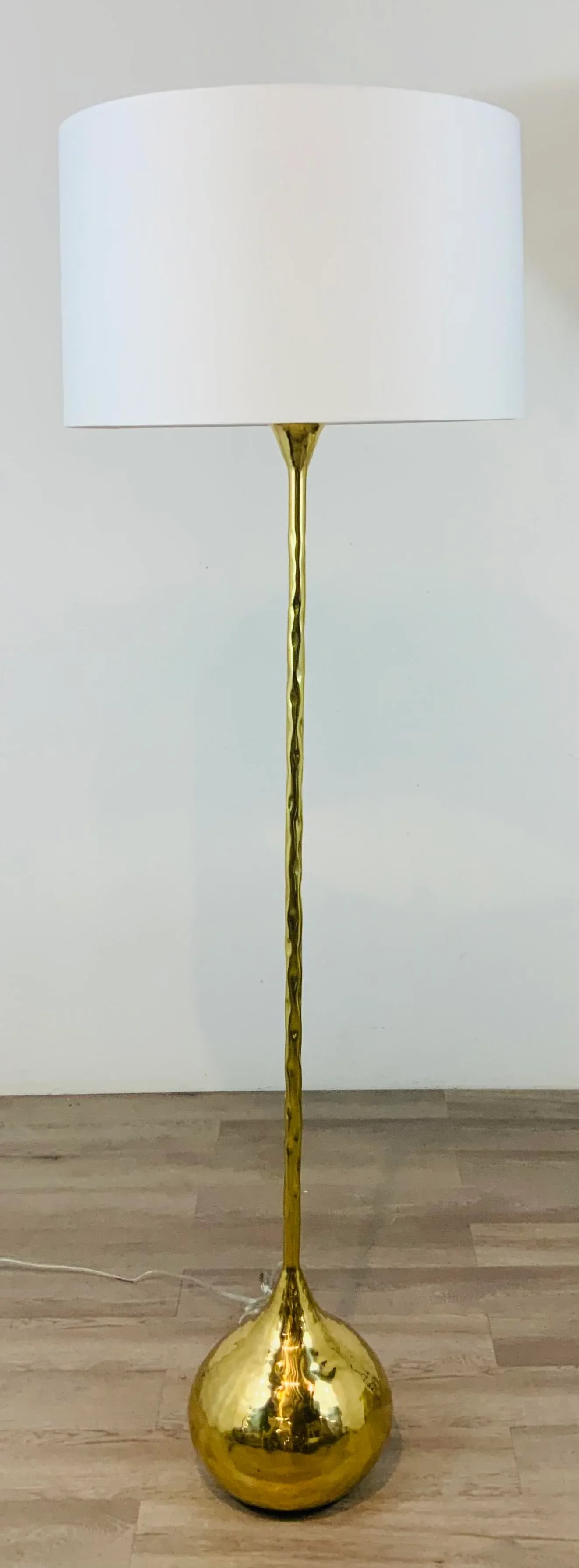 Arteriors Modern Hammered Brass Finished Frida Floor Lamp - 5
