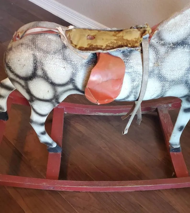 Antique Childs Rocking Horse - 10