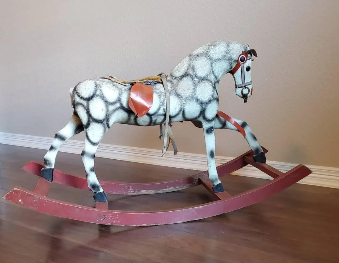 Antique Childs Rocking Horse - 11