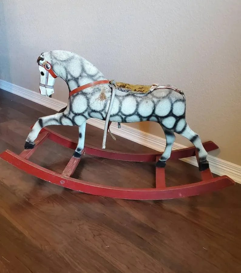 Antique Childs Rocking Horse - 2