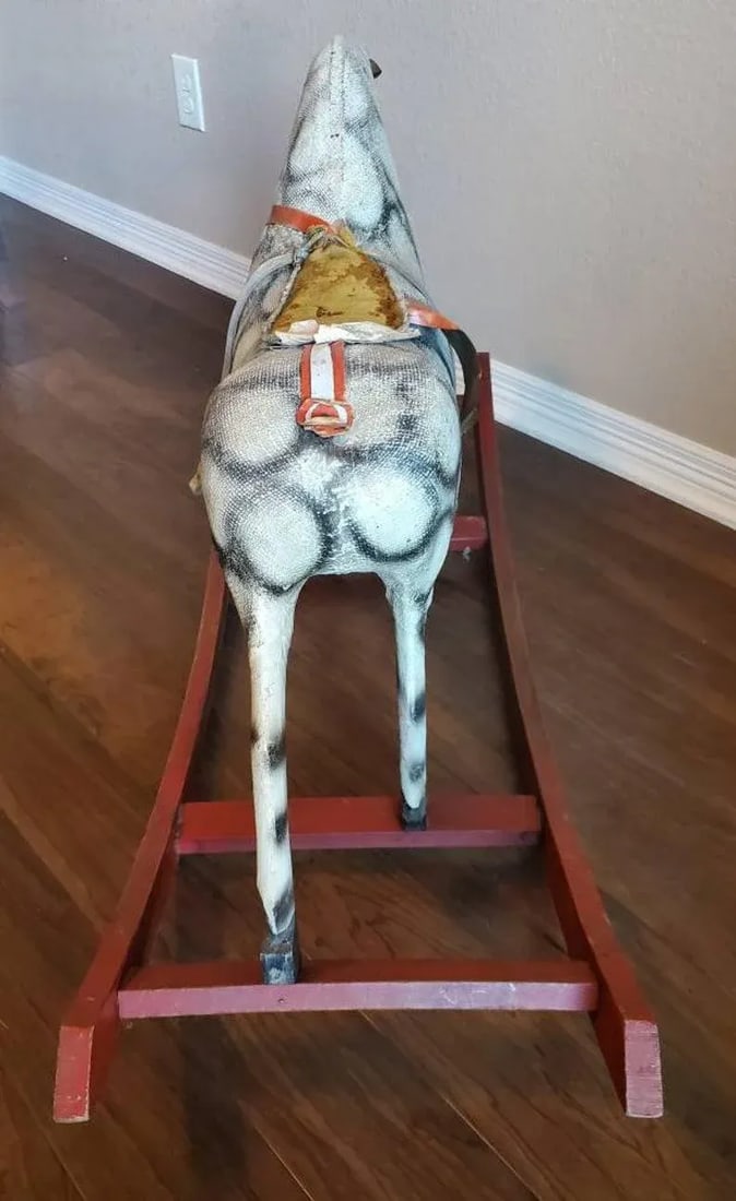 Antique Childs Rocking Horse - 5