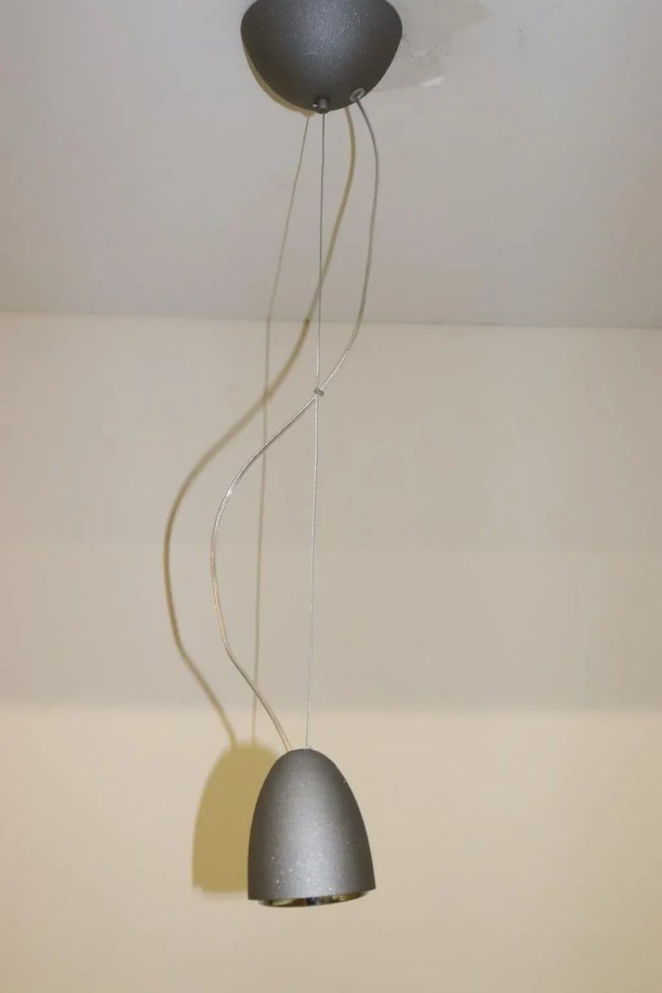 Atollo 1990s Modern Itre Murano Rose Glass Pendant Lamp - 11