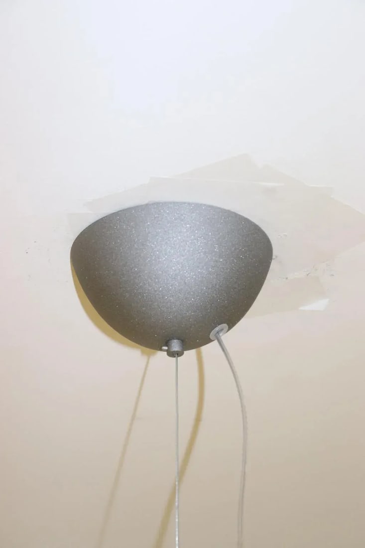 Atollo 1990s Modern Itre Murano Rose Glass Pendant Lamp - 12