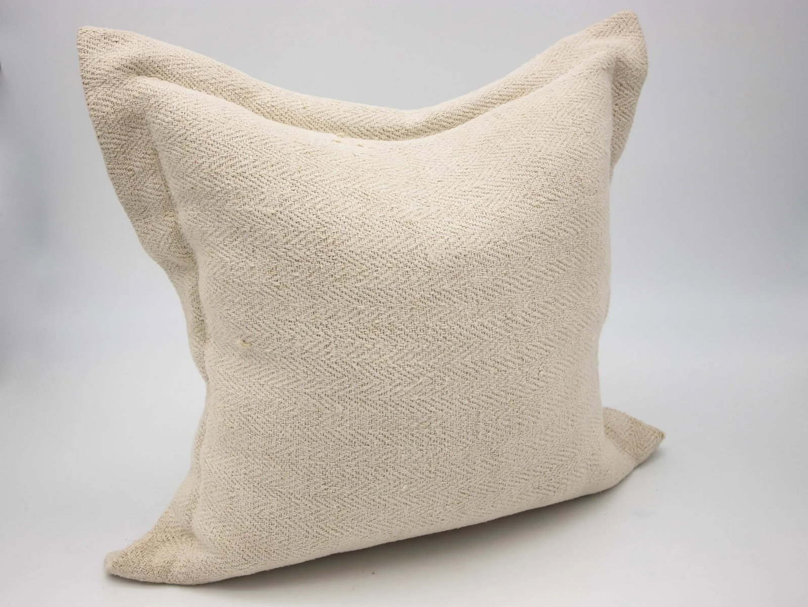Antique Belgian Linen Pillows- a Pair - 2