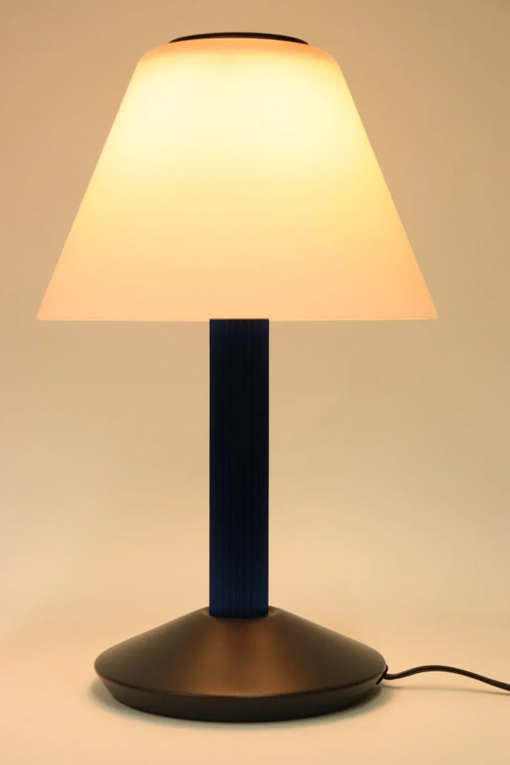 1990s Carlo Nason Table Lamp Rose Glass - 9