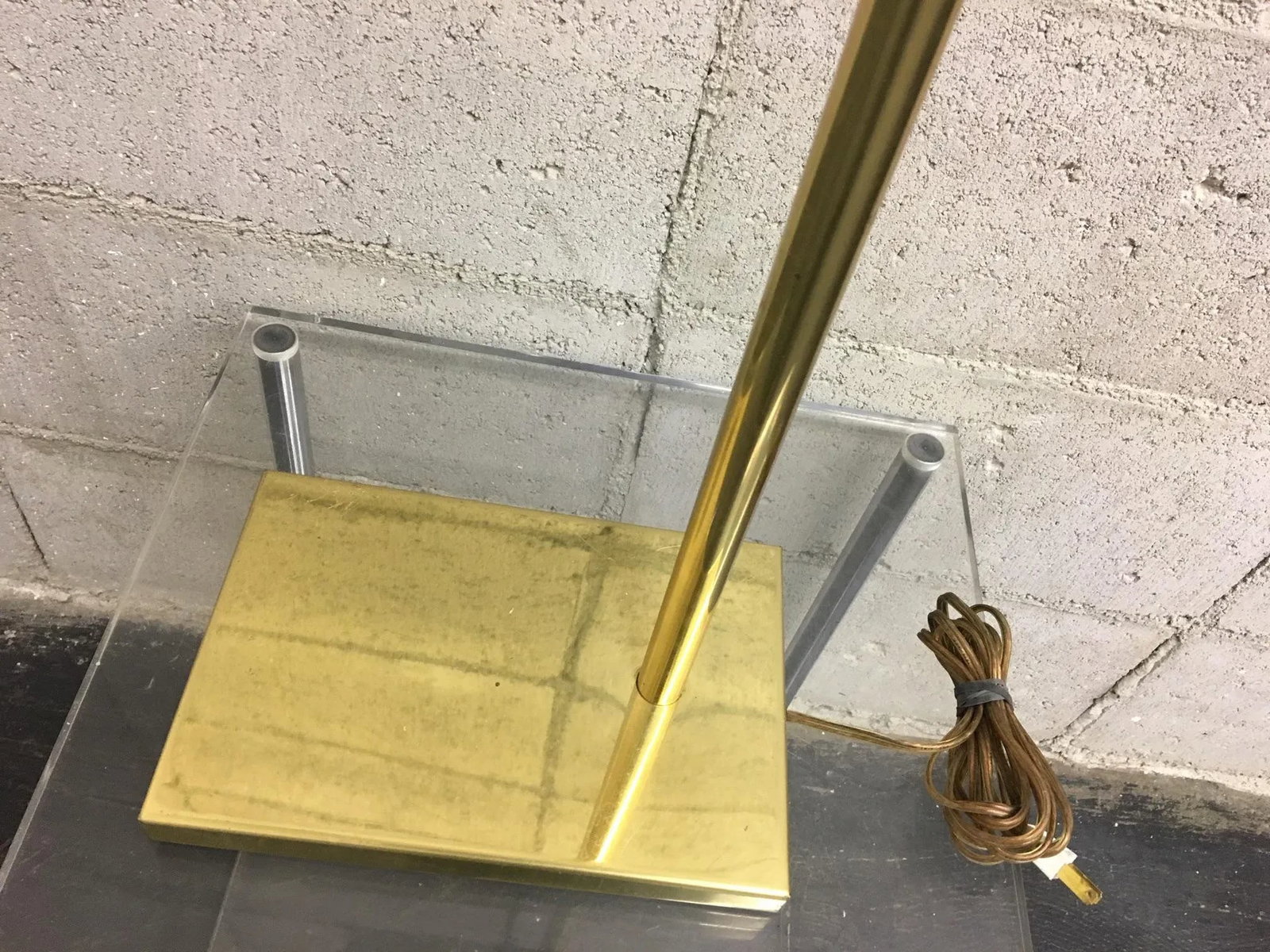 Mid 20th Century Mid Century Modern Brass Arc Floor Lamp - 3