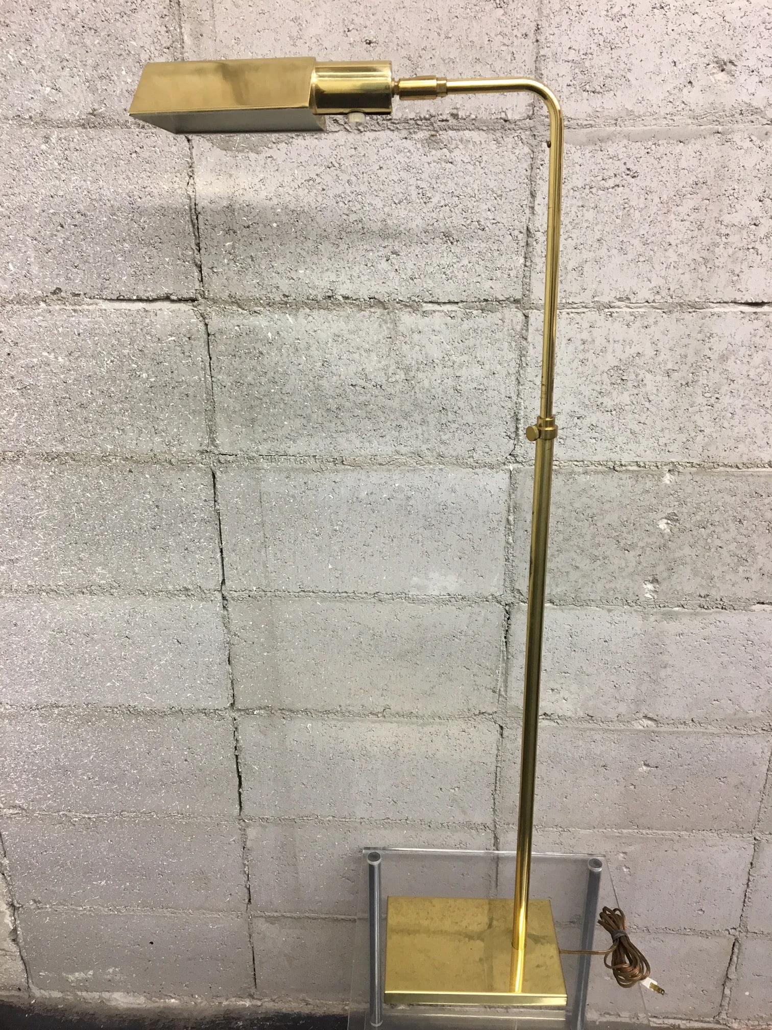 Mid 20th Century Mid Century Modern Brass Arc Floor Lamp - 6