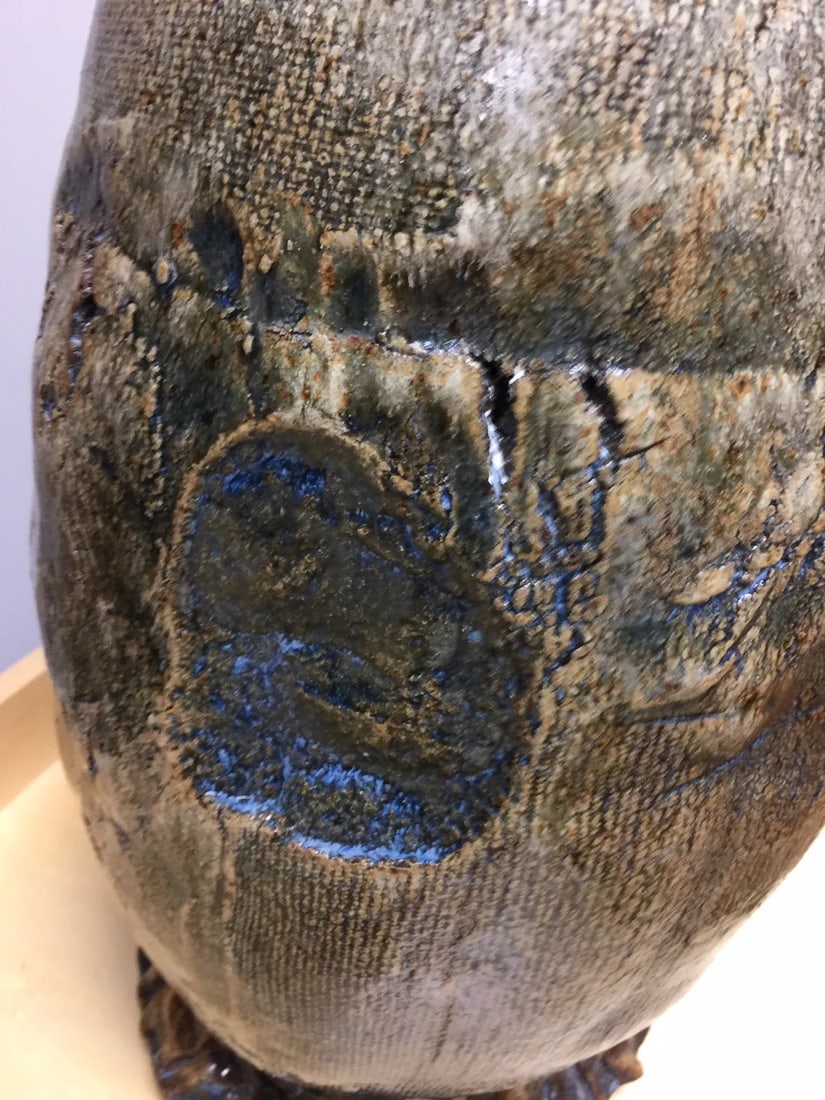 Late 20th Century Abstract Ceramic Pottery Lamp - 2