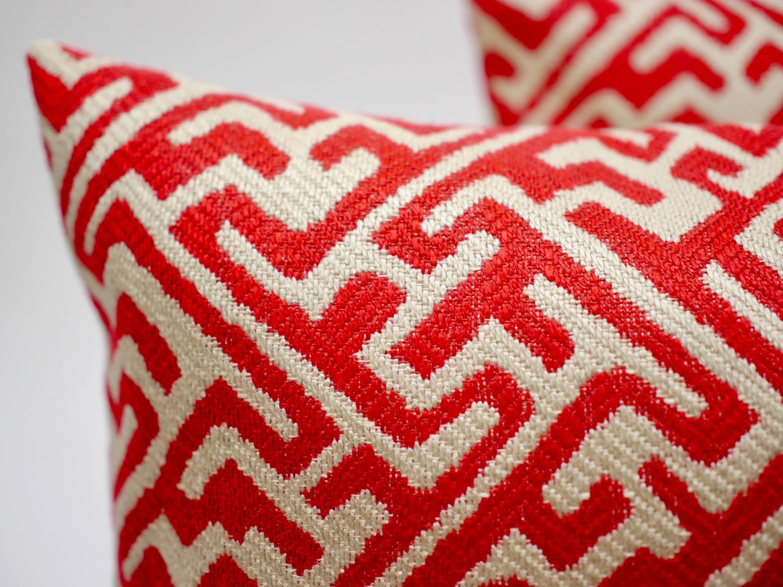 Jane Shelton "Labyrinth" 20" X 12" Down/Feather Lumbar Pillows - a Pair - 3