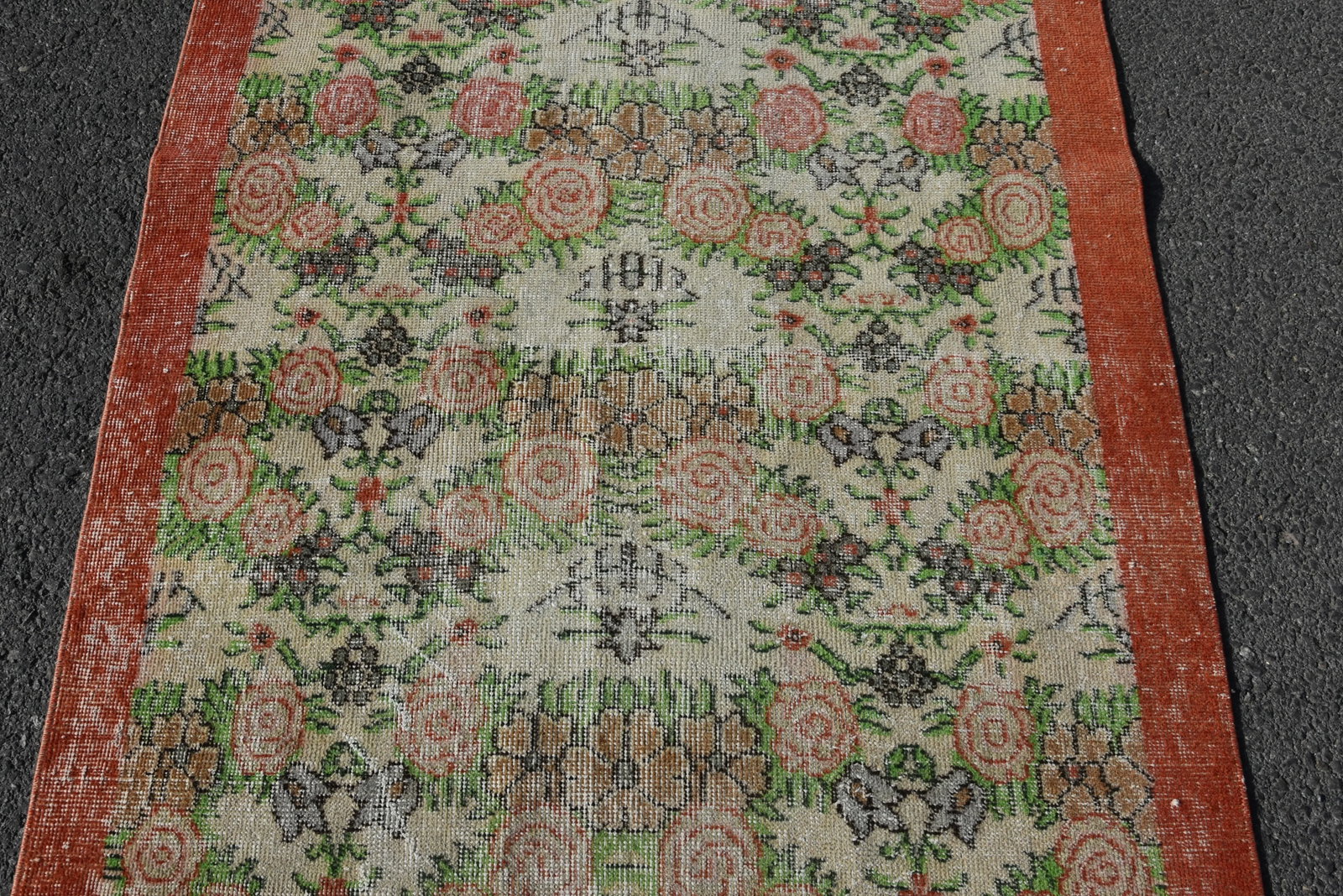 1970s Turkish Floral Handmade Rug - 6
