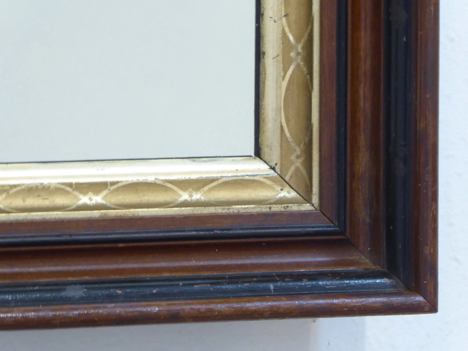 Antique Walnut Mirror - 2