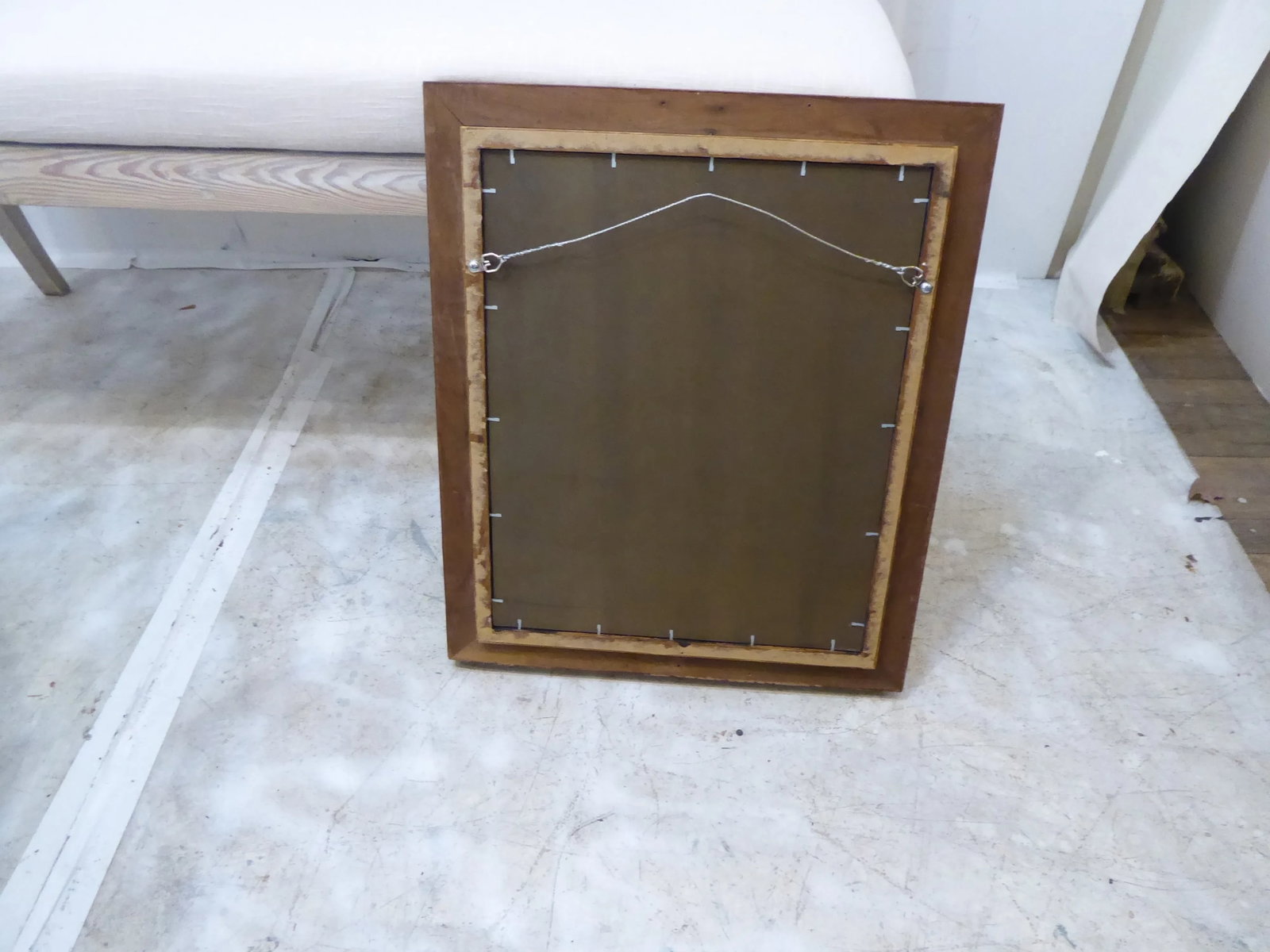 Antique Walnut Mirror - 3