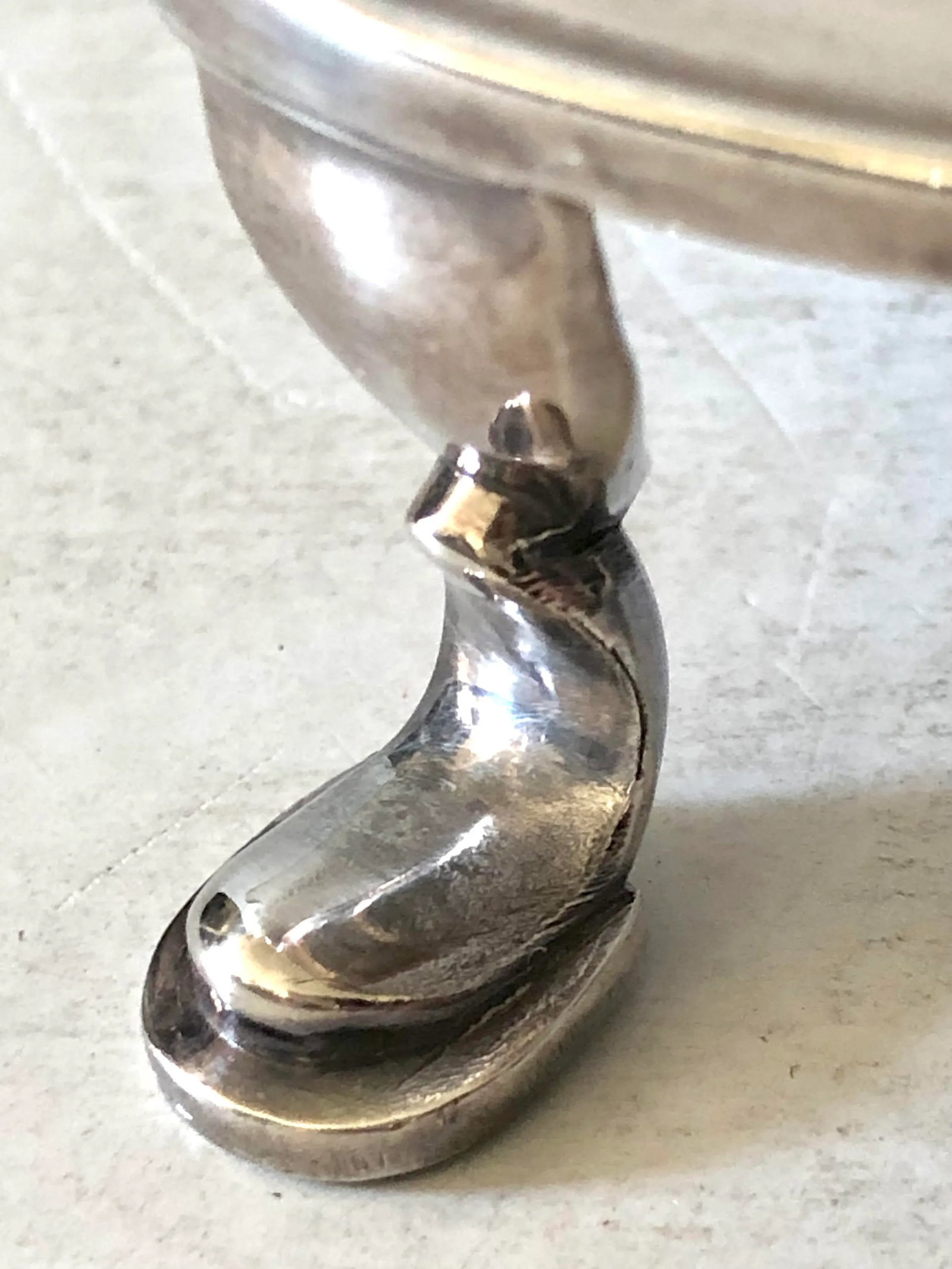 1940s Sheffield Silver Footed Serving Tray - 4