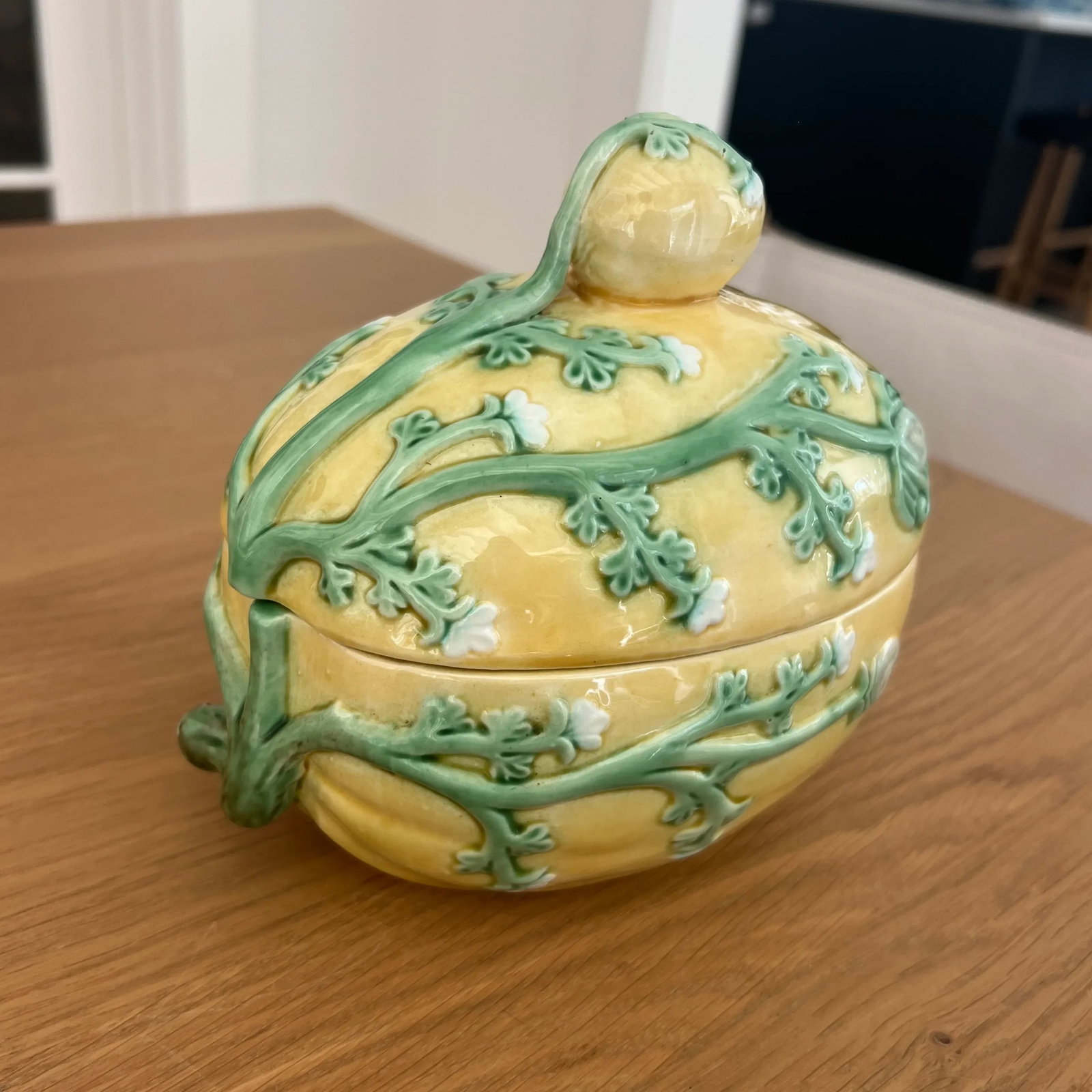 Vintage Portuguese Ceramic Melon Tureen - 3