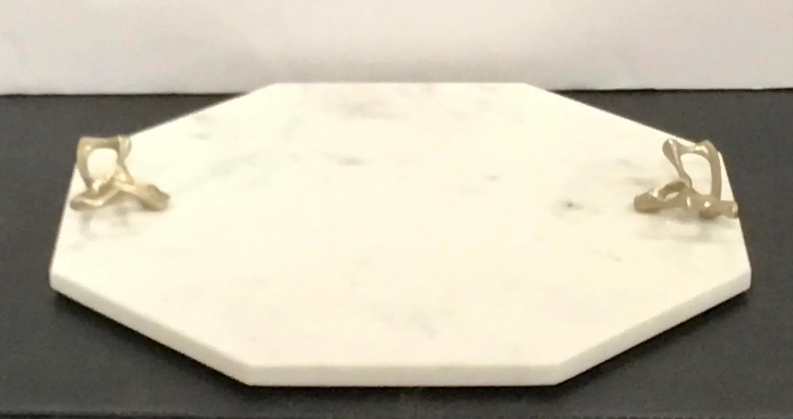 Arteriors Modern White Marble Wakefield Tray - 2