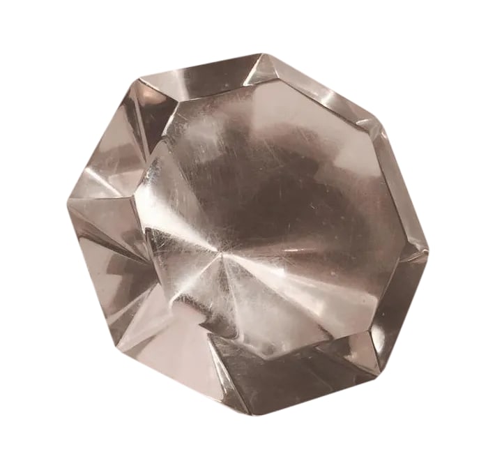 Mid-Century Modern Acrylic Diamond: Vintage Mid Century Modern Acrylic Diamond. Wear is commensurate with age. Condition: Alterations: Original Condition Unaltered Imperfections: Some Imperfections Condition Notes: Good - Moderate wear