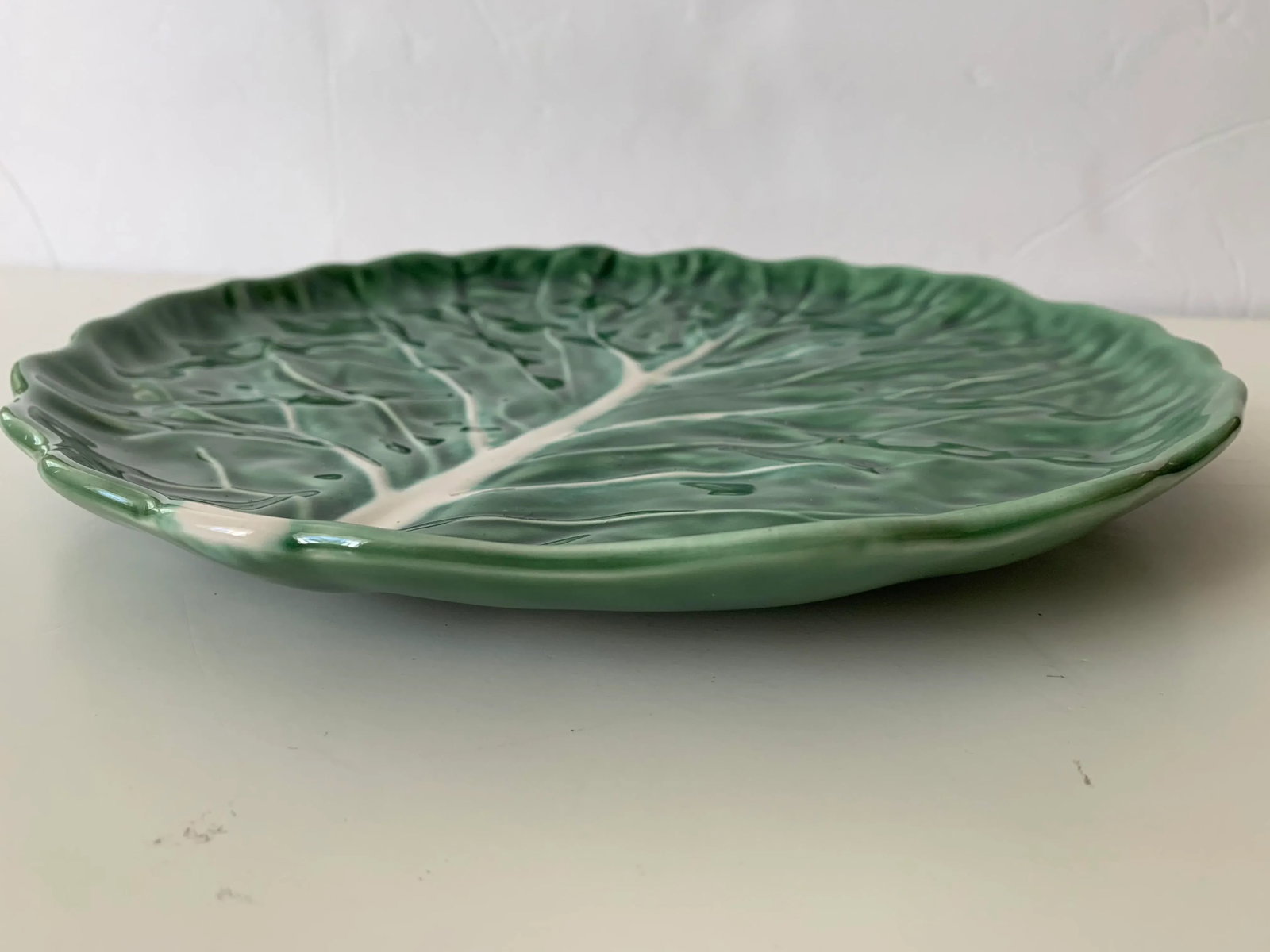 Vintage Cabbage Plate Green - 2