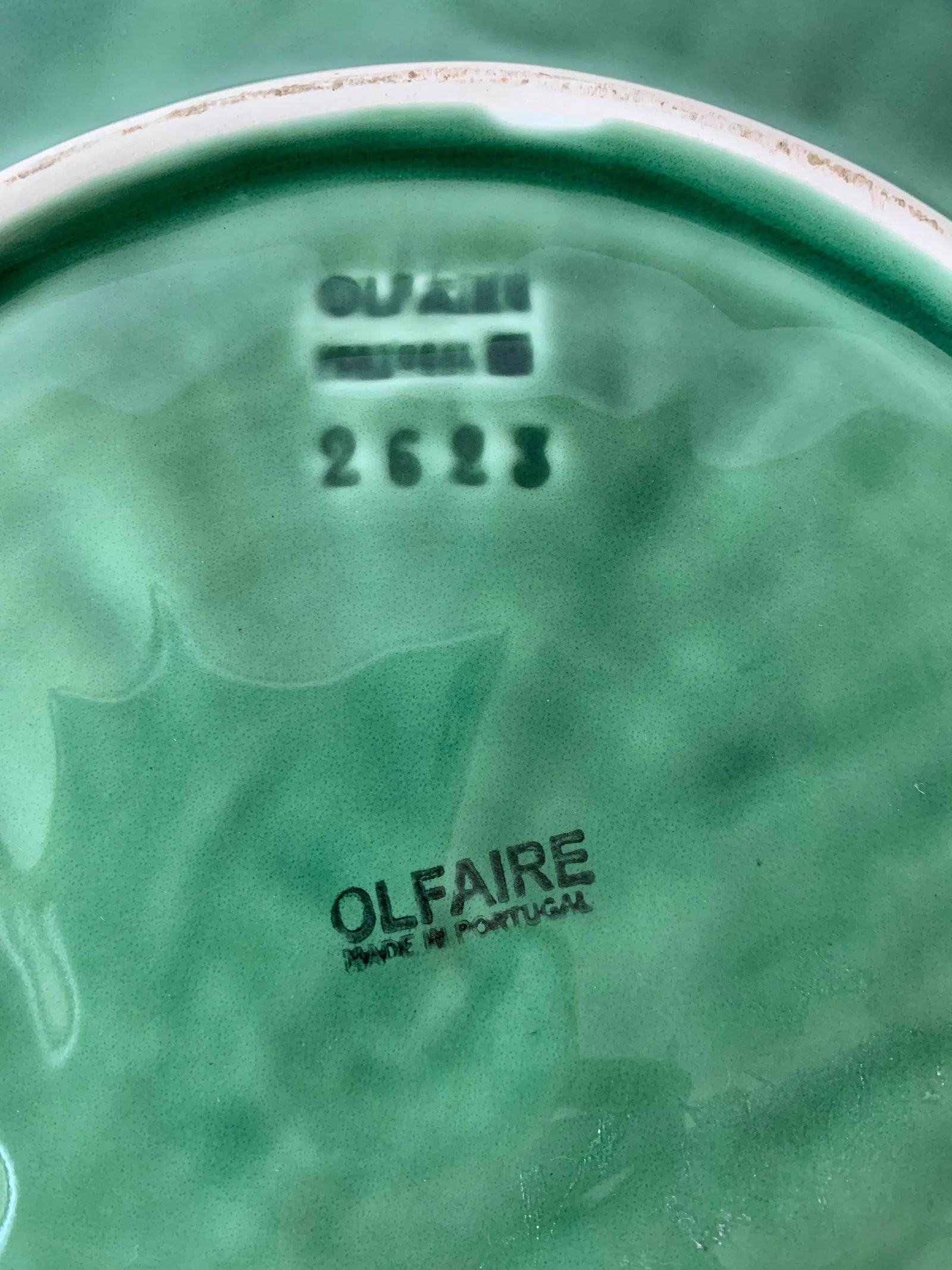 Vintage Cabbage Plate Green - 3