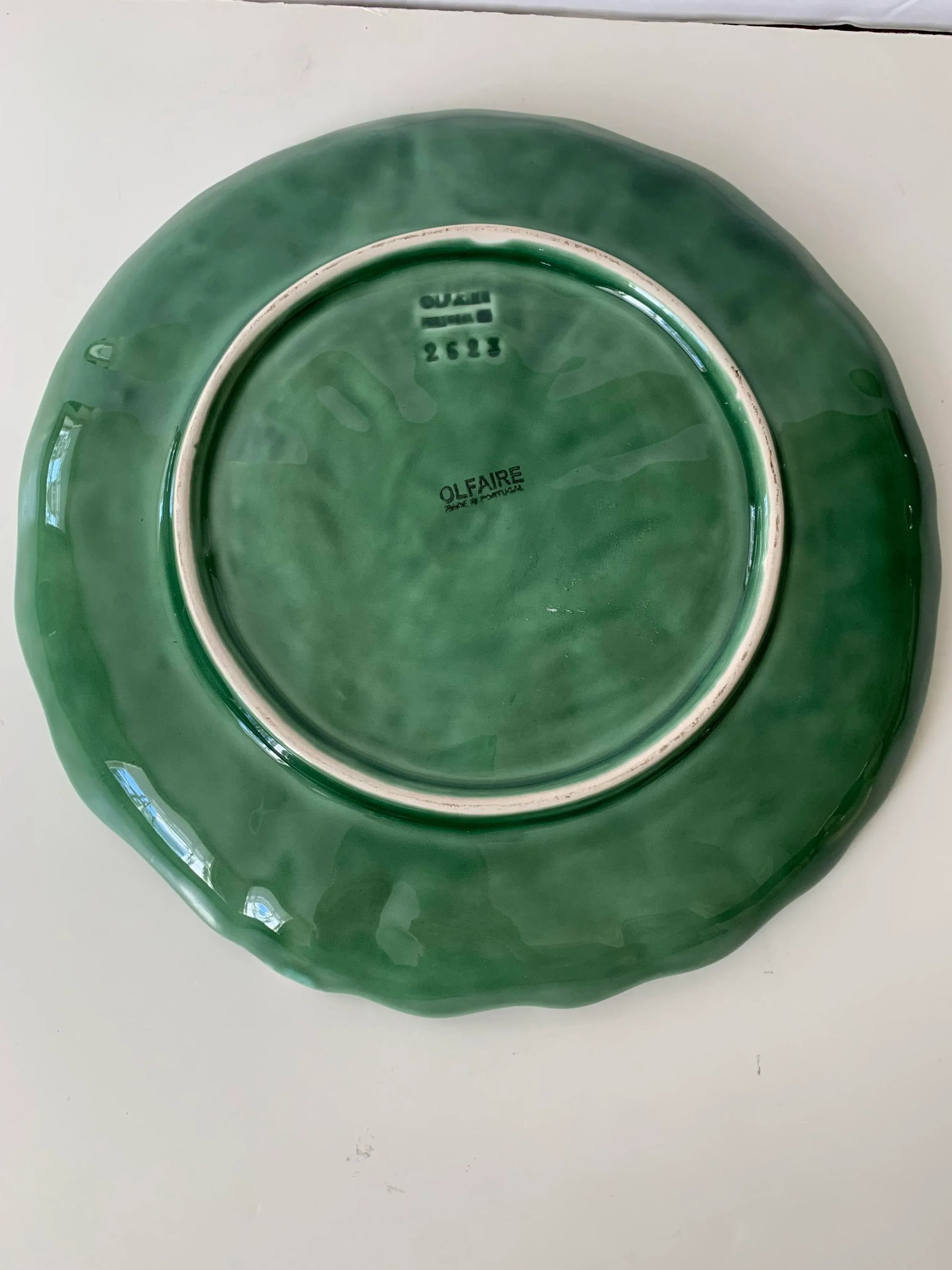 Vintage Cabbage Plate Green - 4