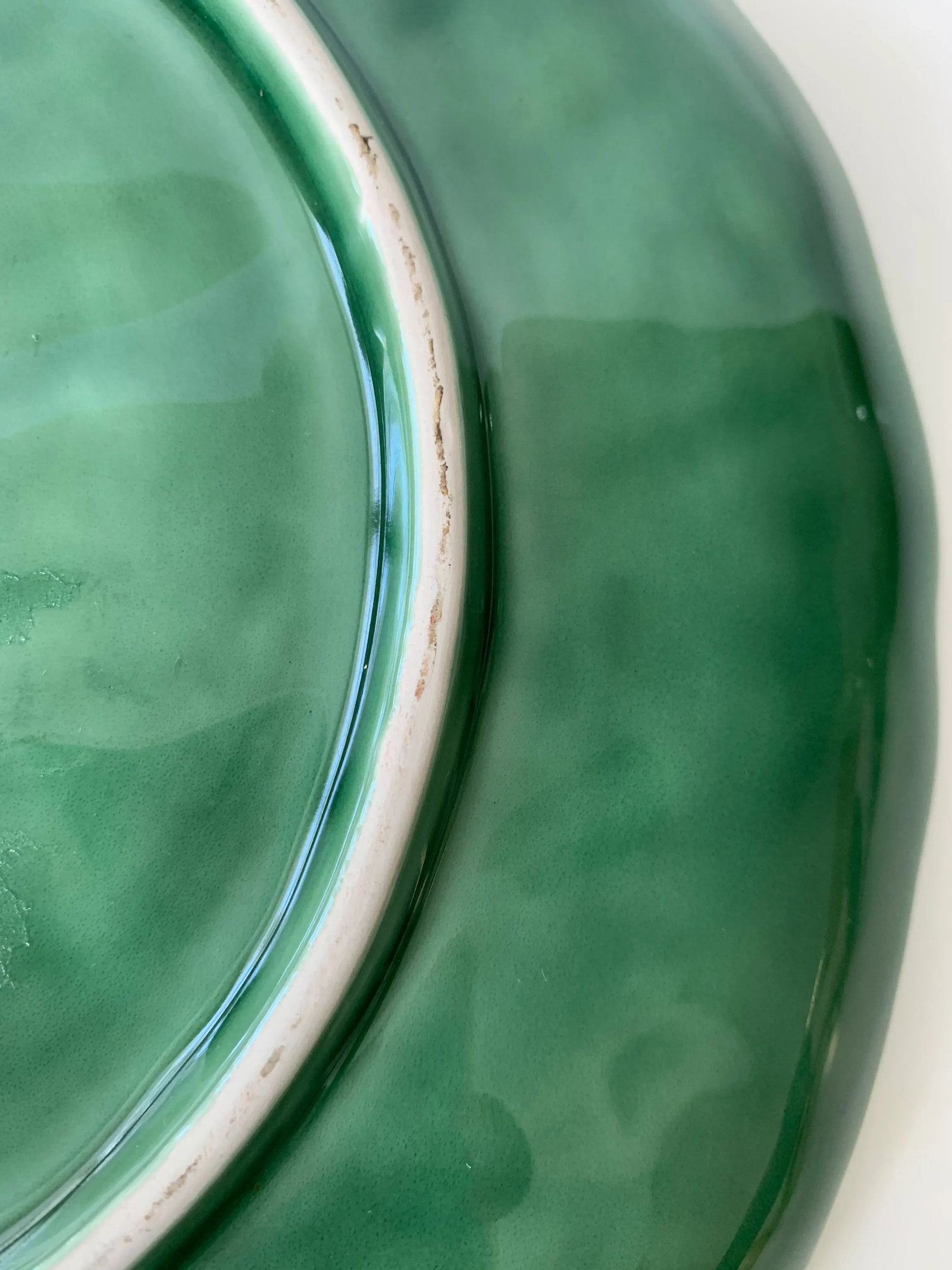 Vintage Cabbage Plate Green - 5