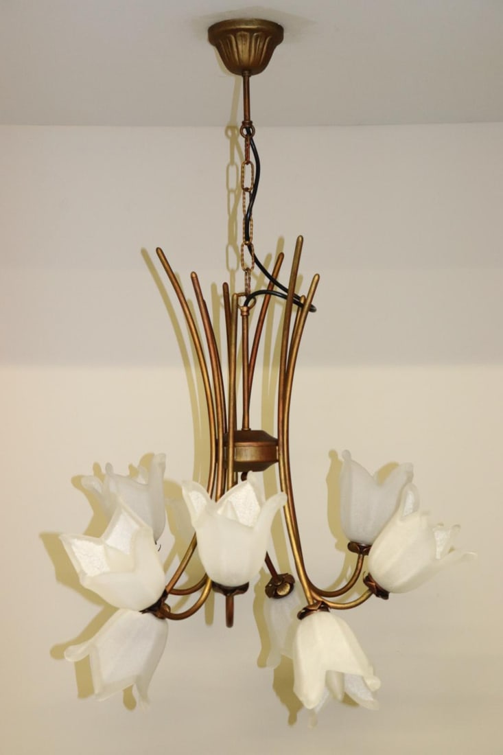 Cierre Studio Italian Handcrafted White Glass Pendant Lamp - 13