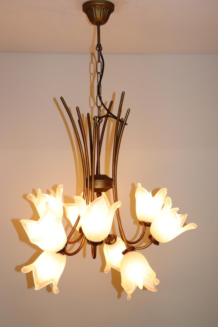 Cierre Studio Italian Handcrafted White Glass Pendant Lamp - 2