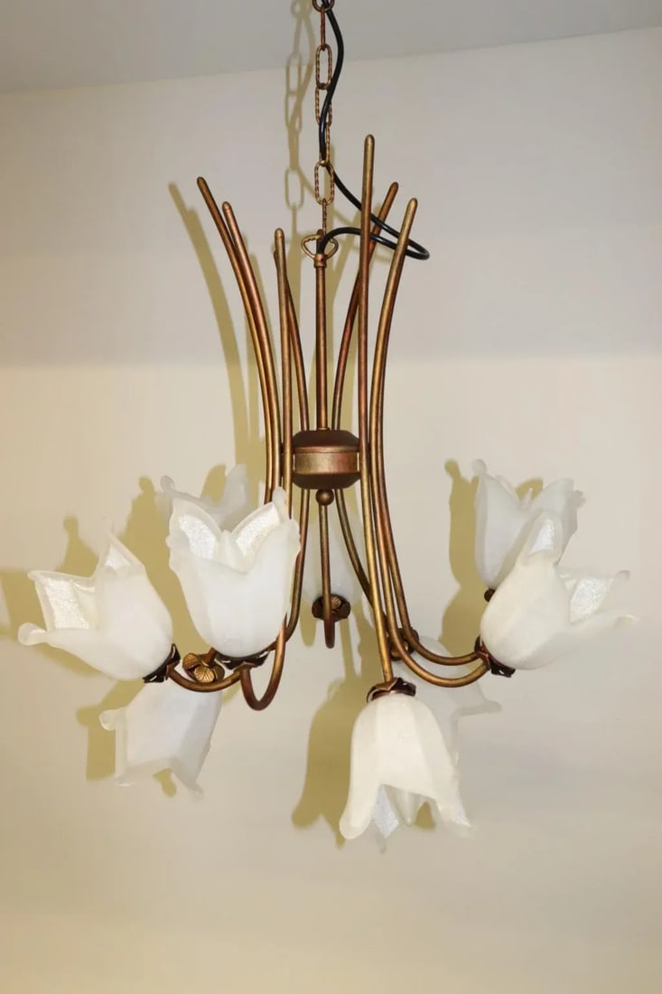 Cierre Studio Italian Handcrafted White Glass Pendant Lamp - 3