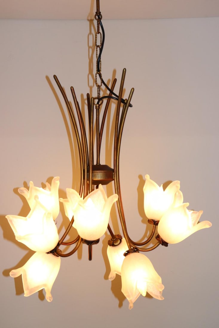 Cierre Studio Italian Handcrafted White Glass Pendant Lamp - 4