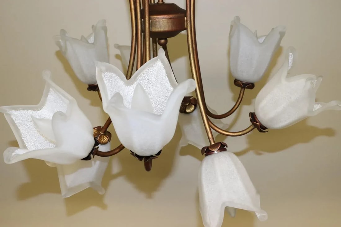 Cierre Studio Italian Handcrafted White Glass Pendant Lamp - 5