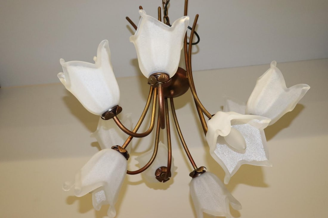 Cierre Studio Italian Handcrafted White Glass Pendant Lamp - 7