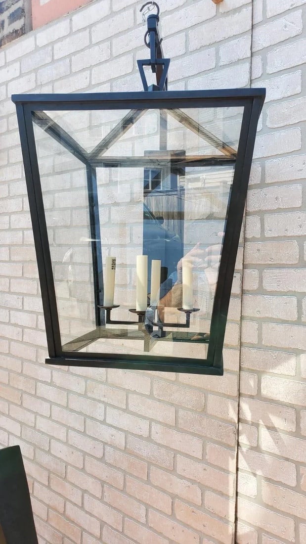 Visual Comfort E. F. Chapman Darlana Bronze Outdoor Wall Lantern - 11