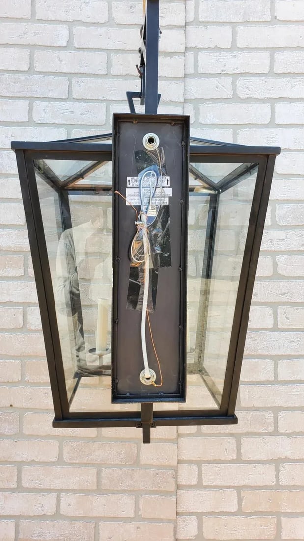 Visual Comfort E. F. Chapman Darlana Bronze Outdoor Wall Lantern - 4