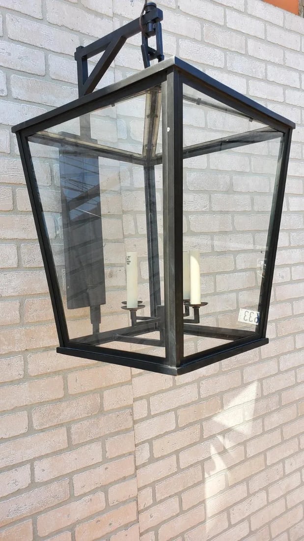 Visual Comfort E. F. Chapman Darlana Bronze Outdoor Wall Lantern - 7