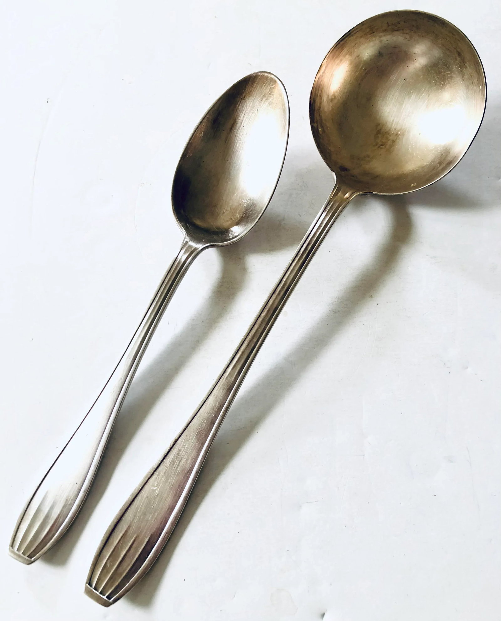 Vintage Guy Degrenne French Silver Plated Flatware, Set of 37 - 3
