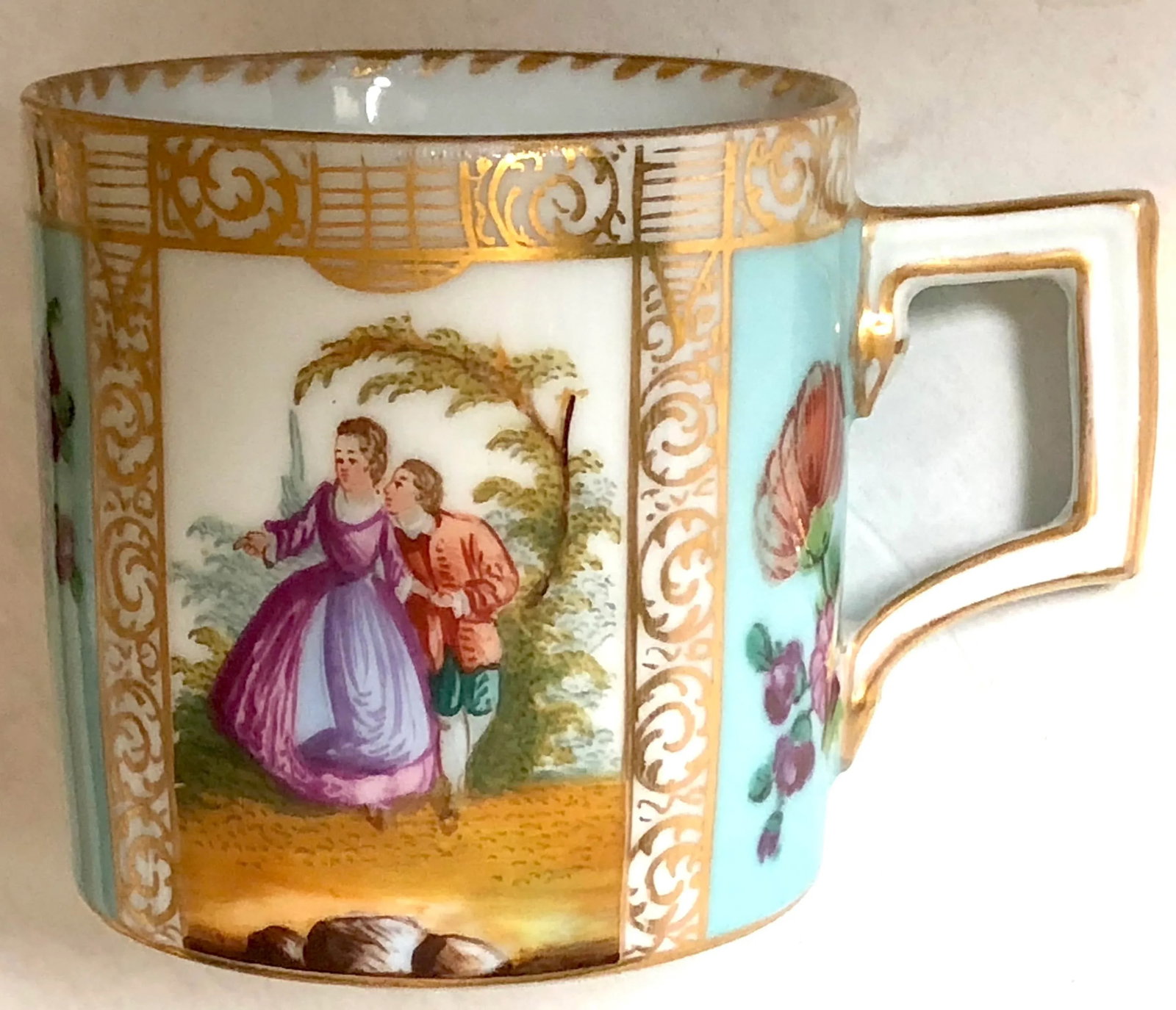 Meissen Coffee Can Cup and Saucer - 4