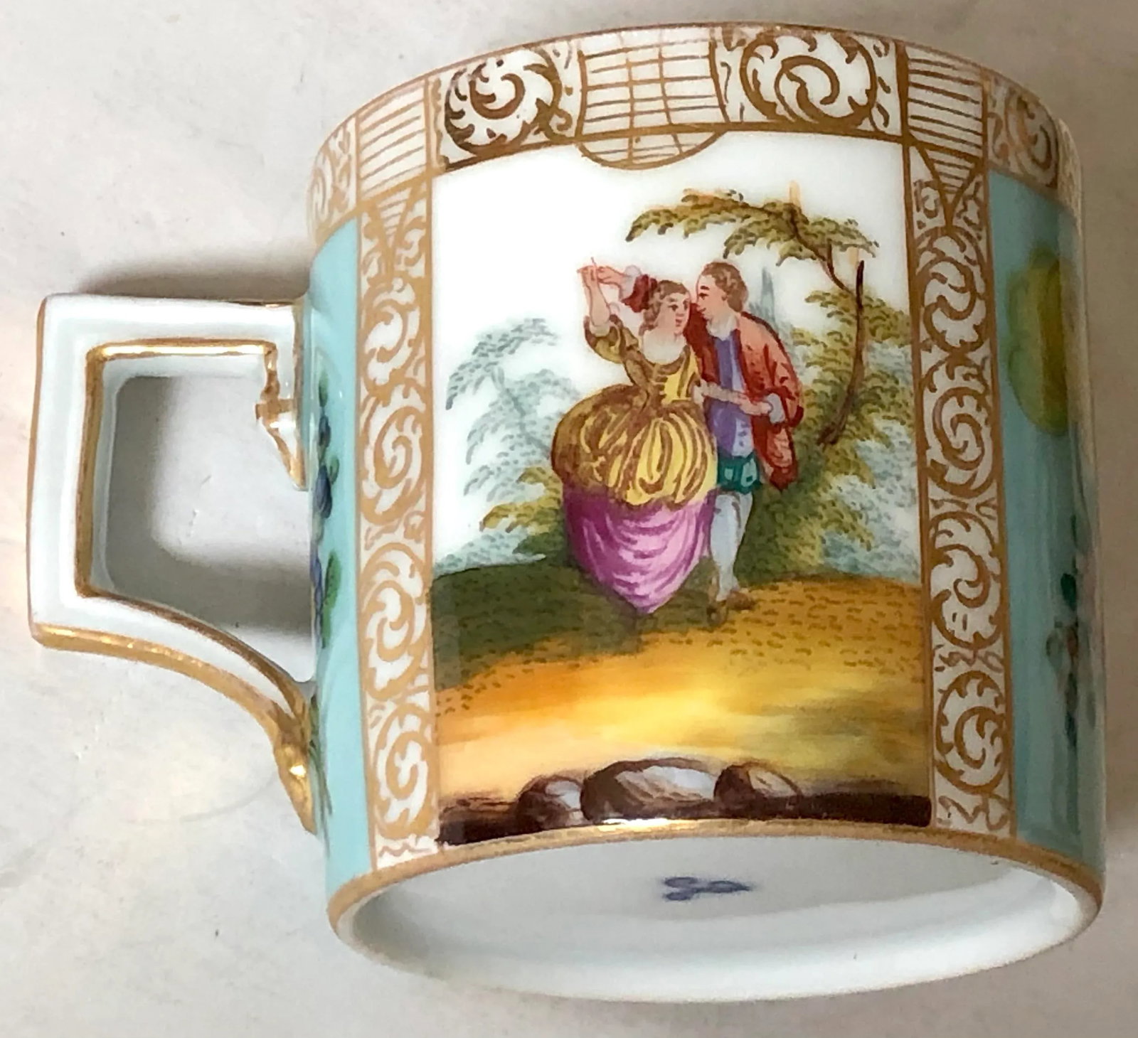 Meissen Coffee Can Cup and Saucer - 5