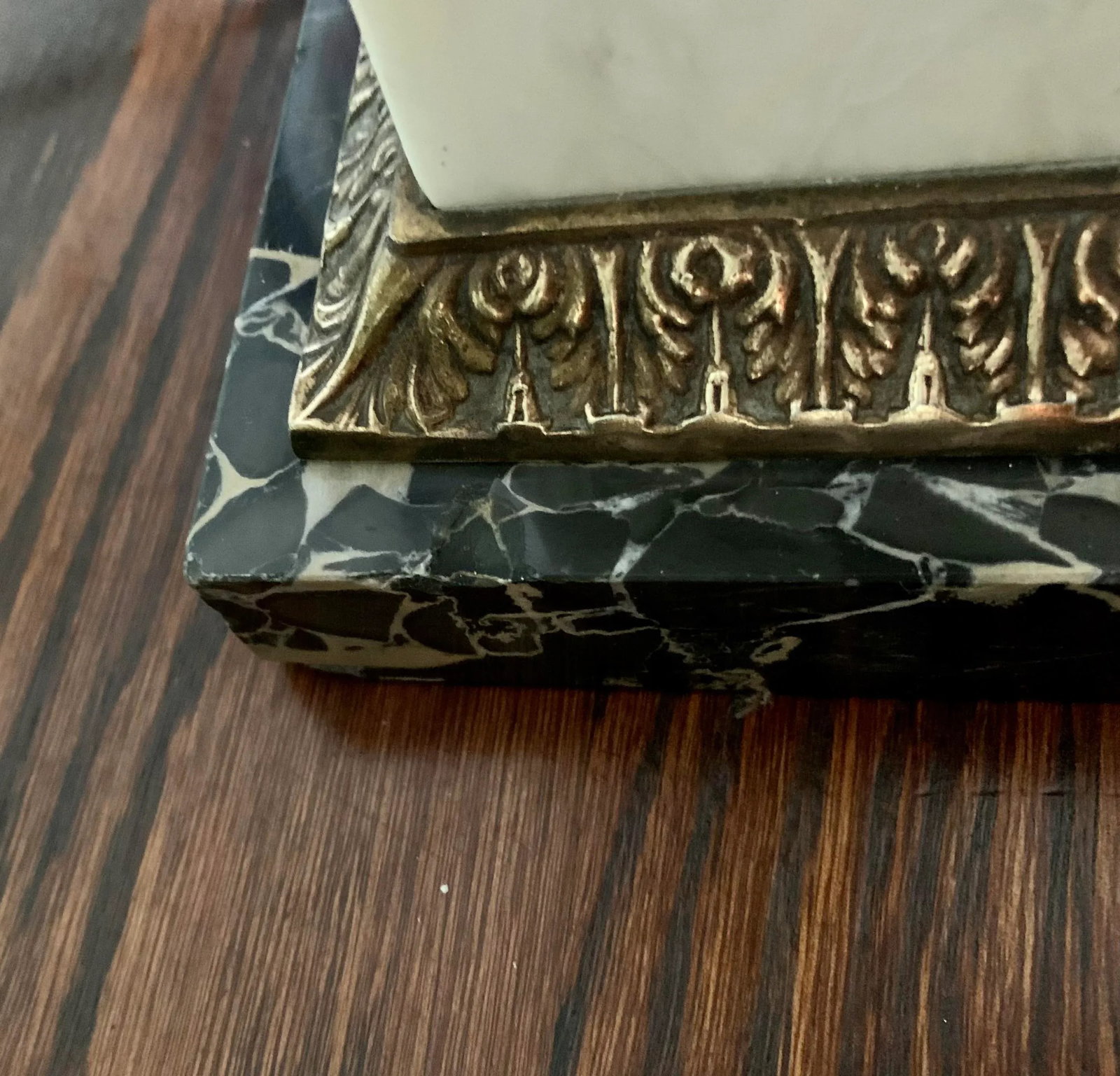 Vintage Early 20th Century Italian Alabaster and Marble Table Lamp - 8